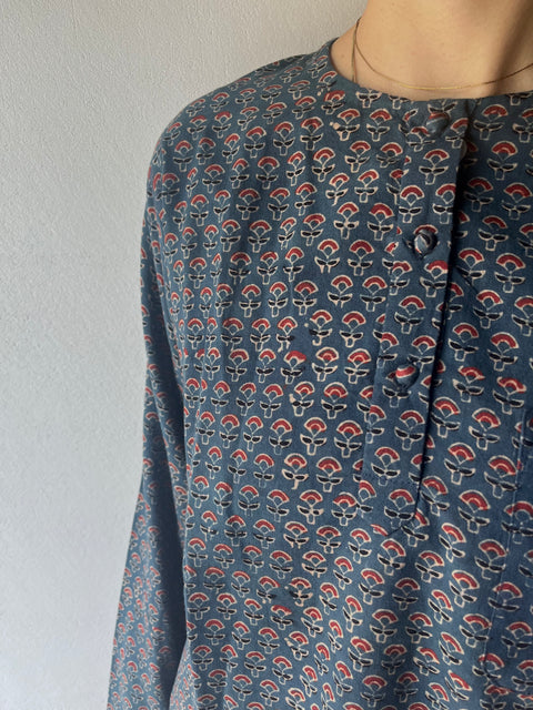 THRIFT / Ajrakh Dyed Short Kurta Shirt