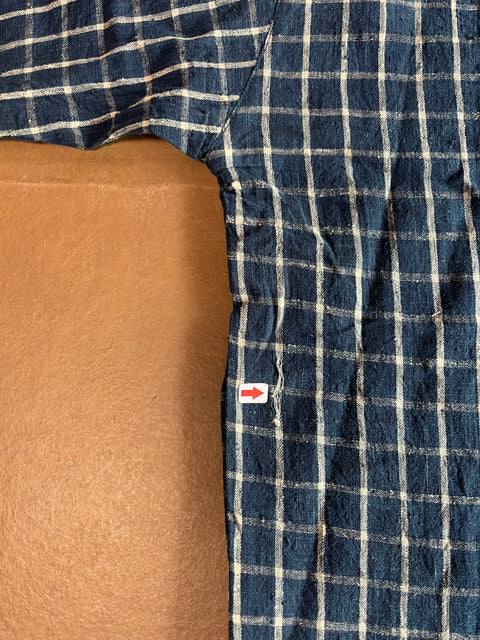 THRIFT / MALKHA 天然染オーガニックコットンディリシャツ Indigo White